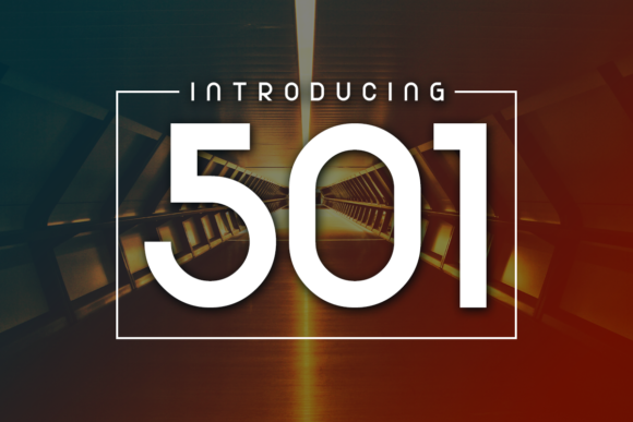 501: A Simple Yet Striking Display Font for Web Design