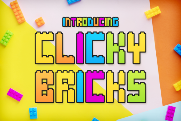 Clicky Bricks: A Playful Display Font for Modern Web Design