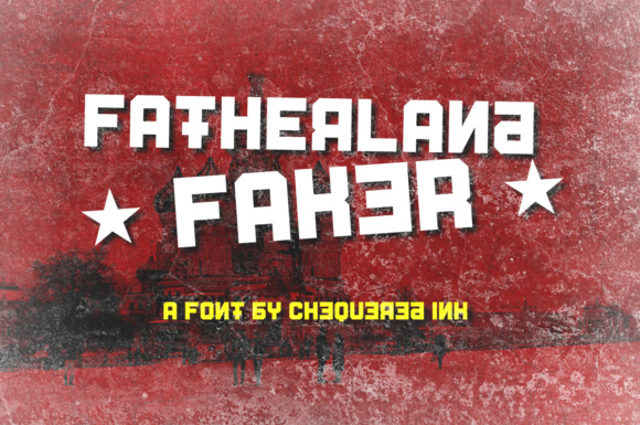 Fatherland Faker: A Display Font for Bold Digital Branding