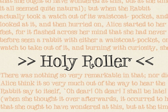 Holy Roller Font for Eye-Catching Campaigns