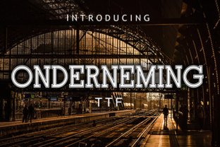 Onderneming Font for Business Branding