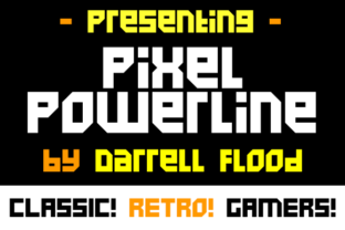 Pixel Powerline: A Display Font for Bold Campaigns