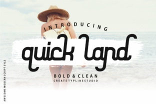 Quick Land: A Bold Display Font for Editorial Design