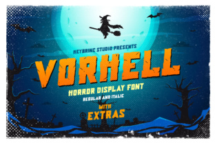 Vorhell Font for Vintage Craft Projects