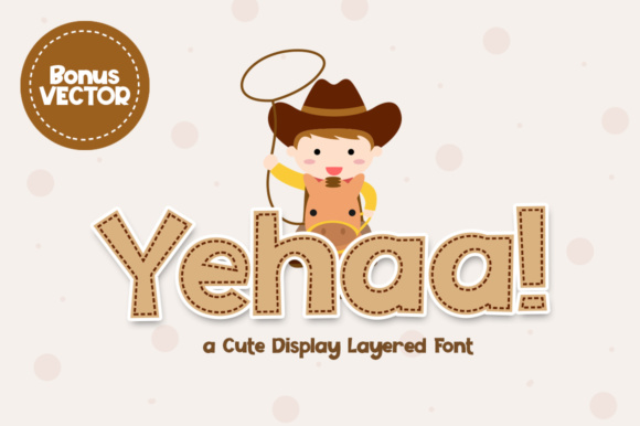 Yehaa Font for Web Design: A Playful Display Typeface